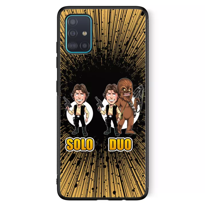 Samsung Galaxy A51 5G Handyhülle Parodie auf Star Wars Han Solo und Chewbacca