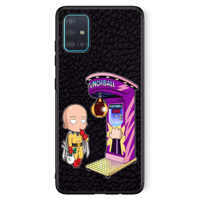 Fodral för Samsung Galaxy A51 5G Parodi One-Punch Man Saitama