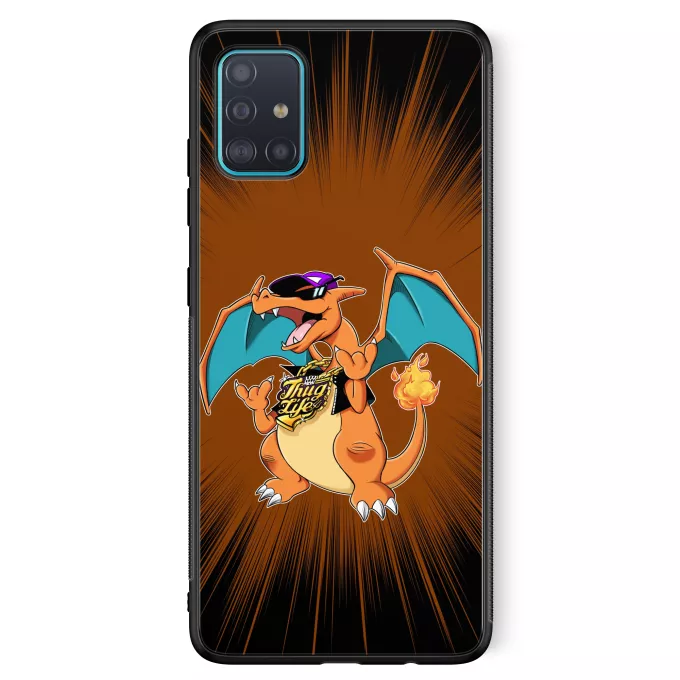 Fodral för Samsung Galaxy A51 5G Parodi Pokémon CHARITHUG...!