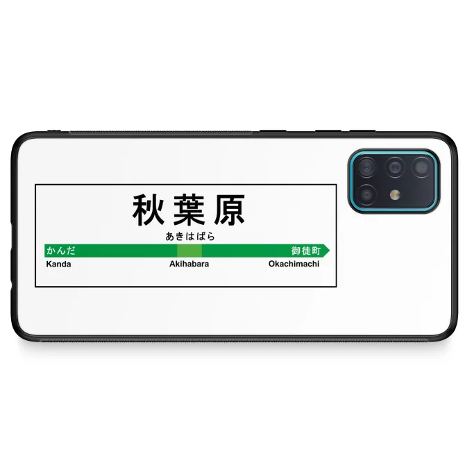 Coque pour téléphone portable Samsung Galaxy A51 5G Parodie Japon Gares Gare de Akihabara !