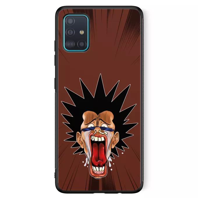 Coque pour téléphone portable Samsung Galaxy A51 5G Parodie Manga Design Grimaces Baka - Les Rois de la Grimace Vol.4
