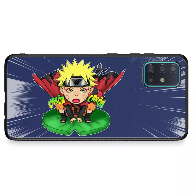 Coque pour téléphone portable Samsung Galaxy A51 5G Parodie Naruto Crôa Crôa No Jutsu !! - Naruto en Mode Sennin