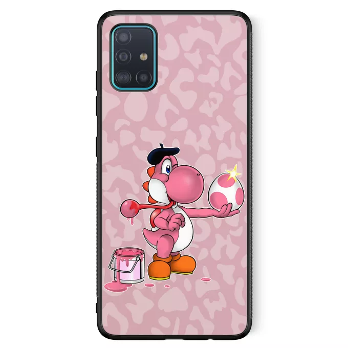 Fodral för Samsung Galaxy A51 5G Parodi Yoshi Pink Yoshi