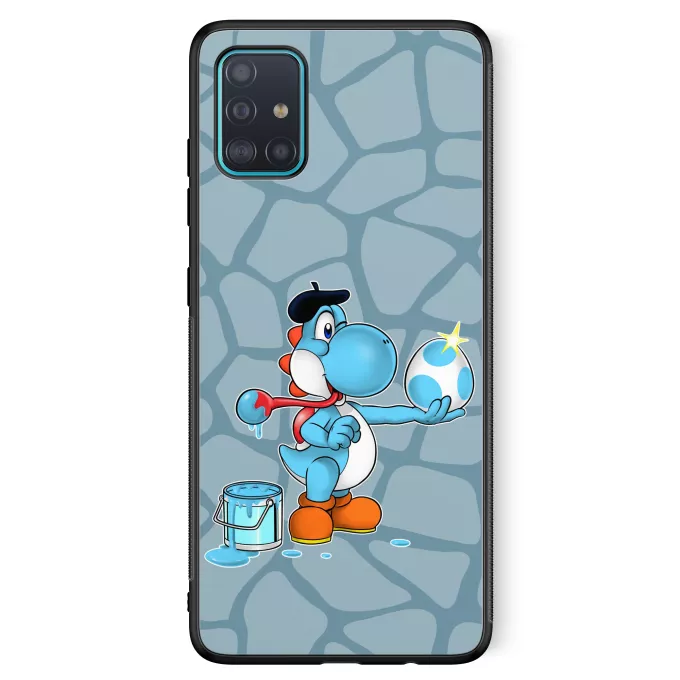 Fodral för Samsung Galaxy A51 5G Parodi Yoshi Light blue Yoshi