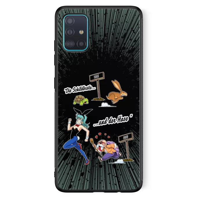 Samsung Galaxy A51 5G Handyhülle Parodie auf Dragon Ball Bulma und Muten Roshi