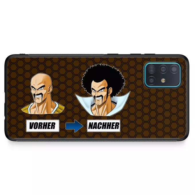 Samsung Galaxy A51 5G Handyhülle Parodie auf Dragon Ball Z - DBZ Nappa und Mr Satan