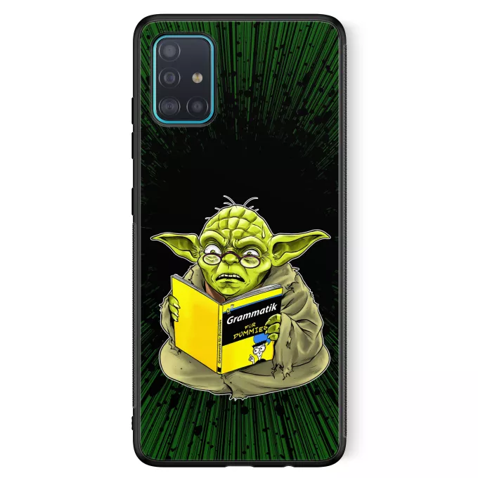 Samsung Galaxy A51 5G Handyhülle Parodie auf Star Wars Yoda - Grammatik für Dummies