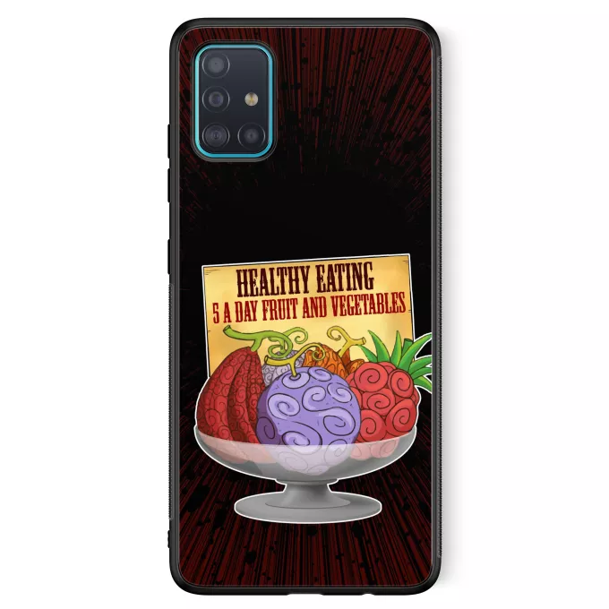 Samsung Galaxy A51 5G Phone Case Parody of One Piece Devil Fruits - Gum-Gum Fruit