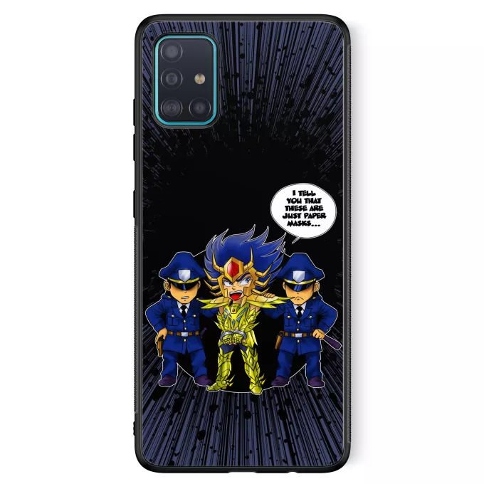 Samsung Galaxy A51 5G Phone Case Parody of Knights of the Zodiac - Saint Seiya Cancer Deathmask