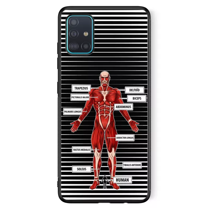 Samsung Galaxy A51 5G Phone Case Parody of Attack on Titan The colossal Titan