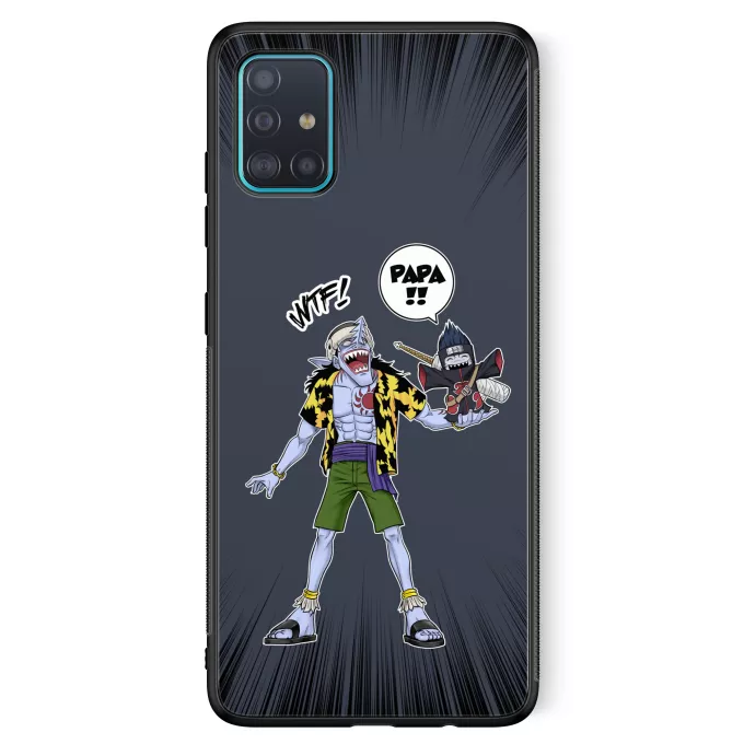 Coque pour téléphone portable Samsung Galaxy A51 5G Parodie Naruto Papa... WTF !! - Arlong, Kisame
