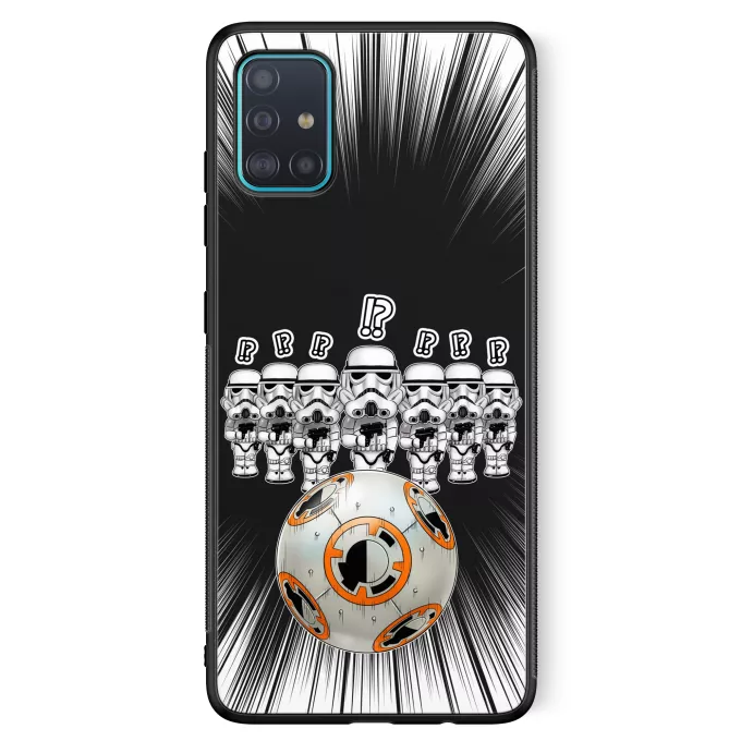Custodia per Samsung Galaxy A51 5G Paoridia Star Wars BB-8 X Stormtroopers