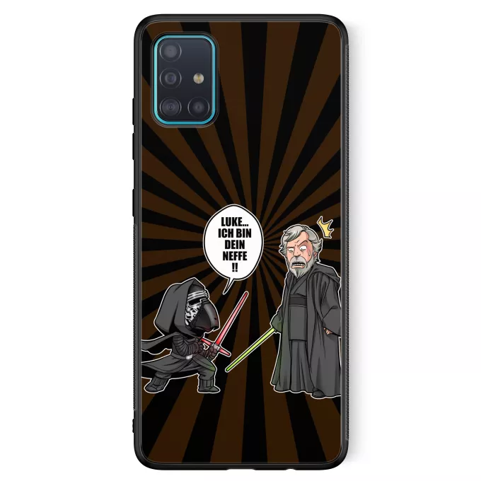 Samsung Galaxy A51 5G Handyhülle Parodie auf Star Wars Kylo Ren und Luke Skywalker