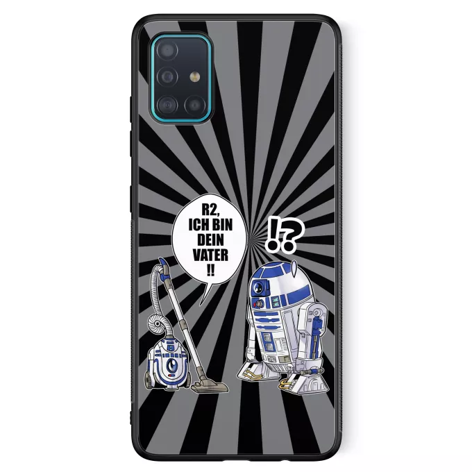 Samsung Galaxy A51 5G Handyhülle Parodie auf Star Wars R2-D2 - Ich Bin Dein Vater