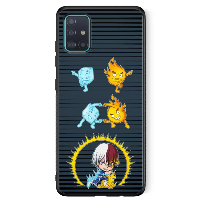 Fodral för Samsung Galaxy A51 5G Parodi My Hero Academia Shoto Todoroki