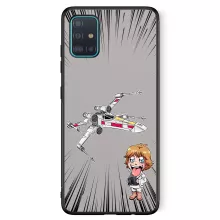 Custodia per smartphone Caricatura SD Luke Skywalker “Caricatura SD Luke Skywalker e il suo X-Wing Mini Drone” – Parodia dei Star Wars