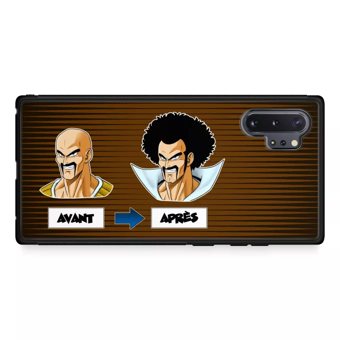 Coque pour téléphone portable Samsung Galaxy Note 10+ Parodie Dragon Ball Z - DBZ Avant - Après - Nappa, Hercule Satan