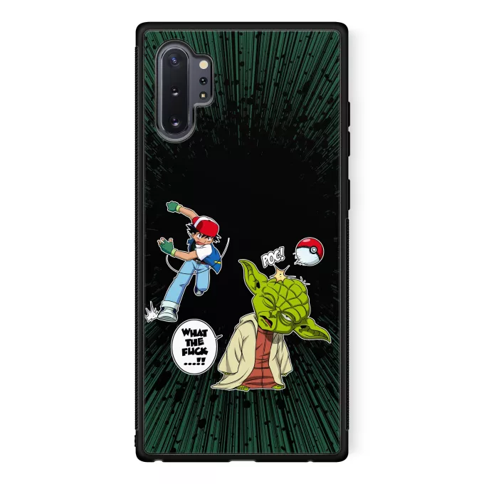 Estojo Samsung Galaxy Note 10+ Paródia Pokémon Yoda e Ash Ketchum