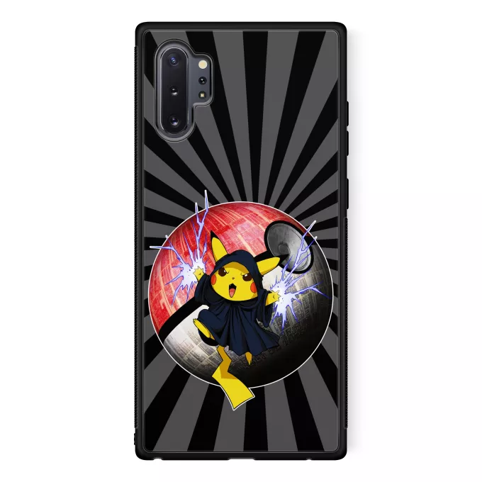 Estojo Samsung Galaxy Note 10+ Paródia Pokémon Pikachu e Darth Sidious