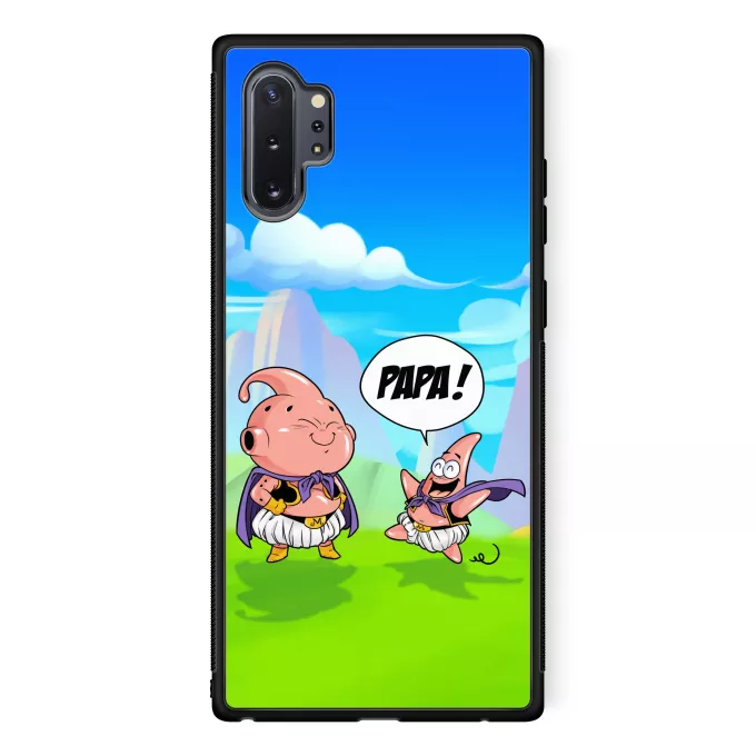 Coque pour téléphone portable Samsung Galaxy Note 10+ Parodie Dragon Ball Z - DBZ Tel père tel fils (Version SD) - Boubou, Patrick l'étoile de Mer