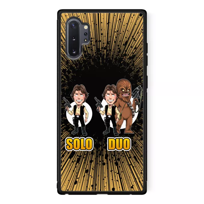 Samsung Galaxy Note 10+ Handyhülle Parodie auf Star Wars Han Solo und Chewbacca