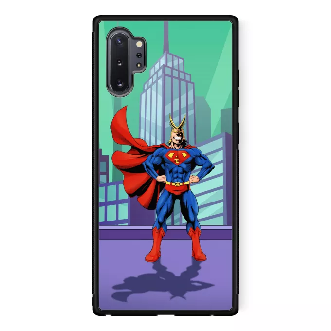 Fodral för Samsung Galaxy Note 10+ Parodi My Hero Academia All Might X Stålmannen