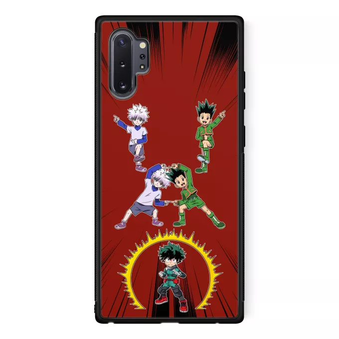 Fodral för Samsung Galaxy Note 10+ Parodi My Hero Academia Gon, Killua och Deku (Izuku Midoriya)