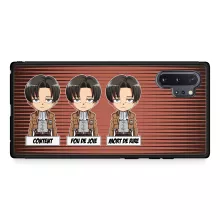 Coque Téléphone Portable Livaï Ackerman Caporal-chef « Invincible et...impassible ! » – Parodie L'attaque des Titans