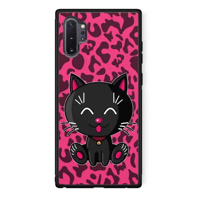 Coque pour téléphone portable Samsung Galaxy Note 10+ Parodie Kawaii Baby Cats Kawaii Baby Cat (noir)