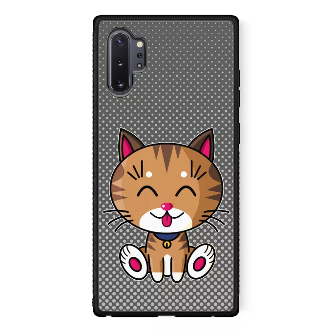 Coque pour téléphone portable Samsung Galaxy Note 10+ Parodie Kawaii Baby Cats Kawaii Baby Cat (tigré)