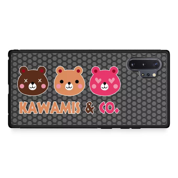 Coque pour téléphone portable Samsung Galaxy Note 10+ Parodie Kawaii Kao Kawamis and Co. Vol.1 (Pinky, Browny et Caramel) !