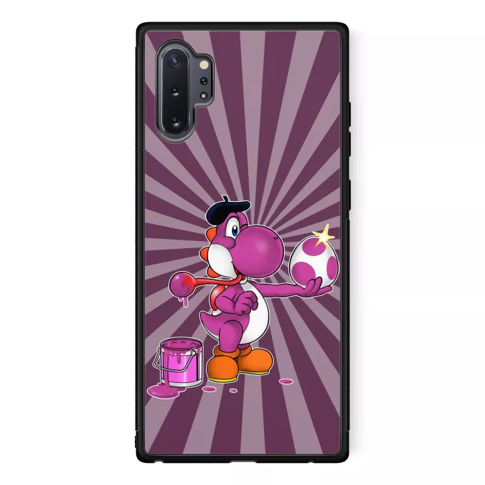 Samsung Galaxy Note 10+ Phone Case Parody of Yoshi Purple Yoshi