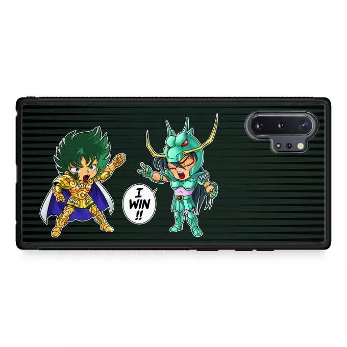 Hoesje voor Samsung Galaxy Note 10+ Parodie Saint Seiya Capricorn Shura en Dragon Shiryu