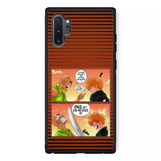 Samsung Galaxy Note 10+ Handyhülle Parodie auf Bleach Ichigo Kurosaki und Crocodile Dundee