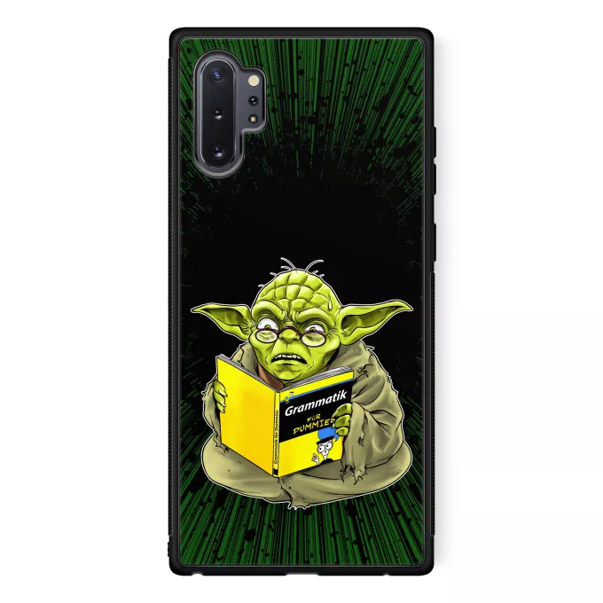 Samsung Galaxy Note 10+ Handyhülle Parodie auf Star Wars Yoda - Grammatik für Dummies