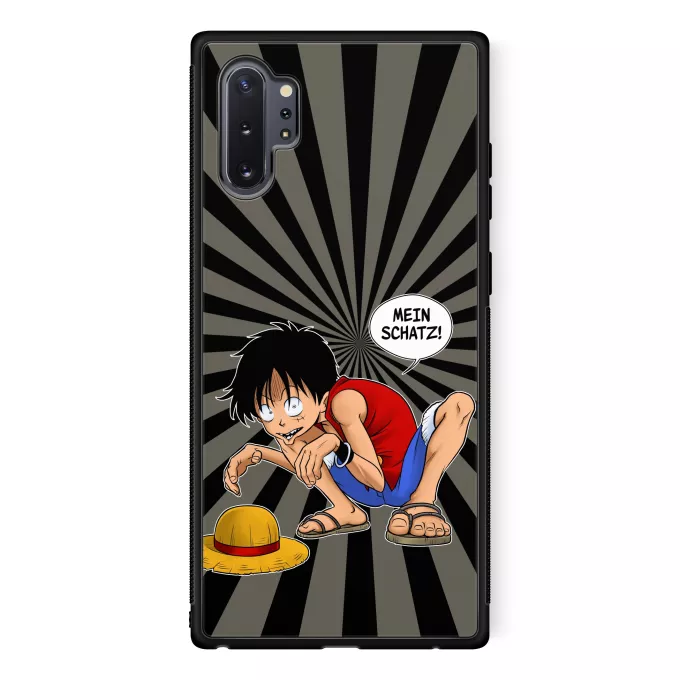 Samsung Galaxy Note 10+ Handyhülle Parodie auf One Piece Ruffy Hak Versioni und Gollum