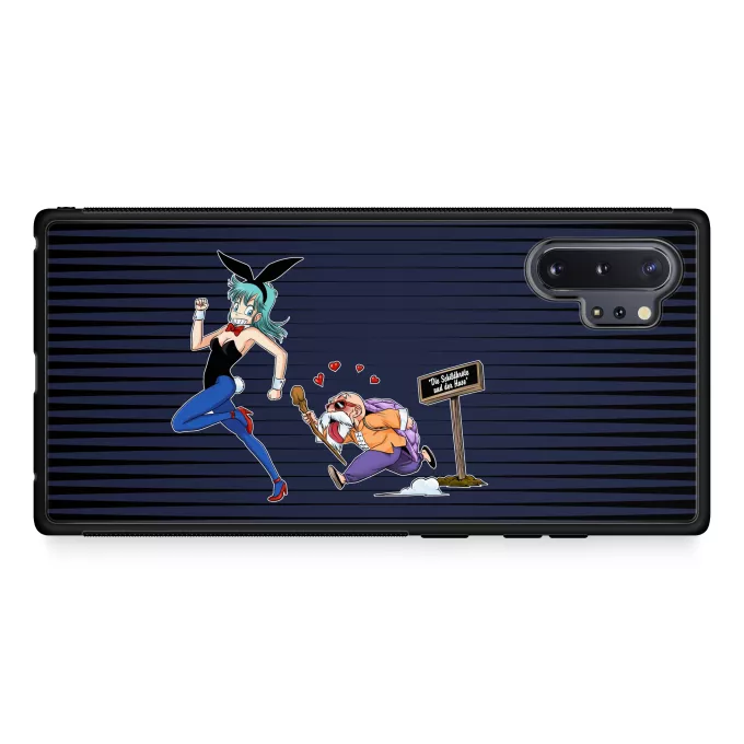 Samsung Galaxy Note 10+ Handyhülle Parodie auf Dragon Ball Muten-Roshi und Bulma