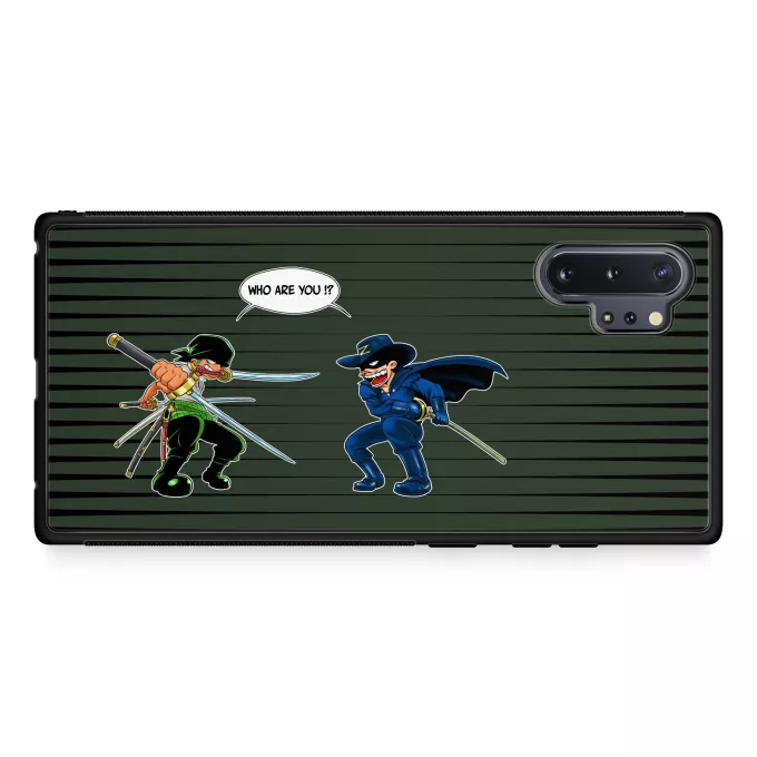 Samsung Galaxy Note 10+ Phone Case Parody of One Piece Roronoa Zoro Vs Zorro