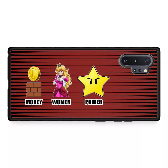 Funda para Samsung Galaxy Note 10+ Parodia Super Mario Mario - Women, Money and Power