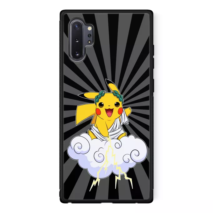Samsung Galaxy Note 10+ Phone Case Parody of Pokémon Pikachu et Zeus