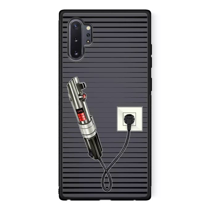 Fodral för Samsung Galaxy Note 10+ Parodi Stjärnornas krig Ljussabel
