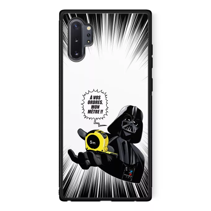 Coque pour téléphone portable Samsung Galaxy Note 10+ Parodie Star Wars A vos ordres, mon Mètre... !! - Dark Vador