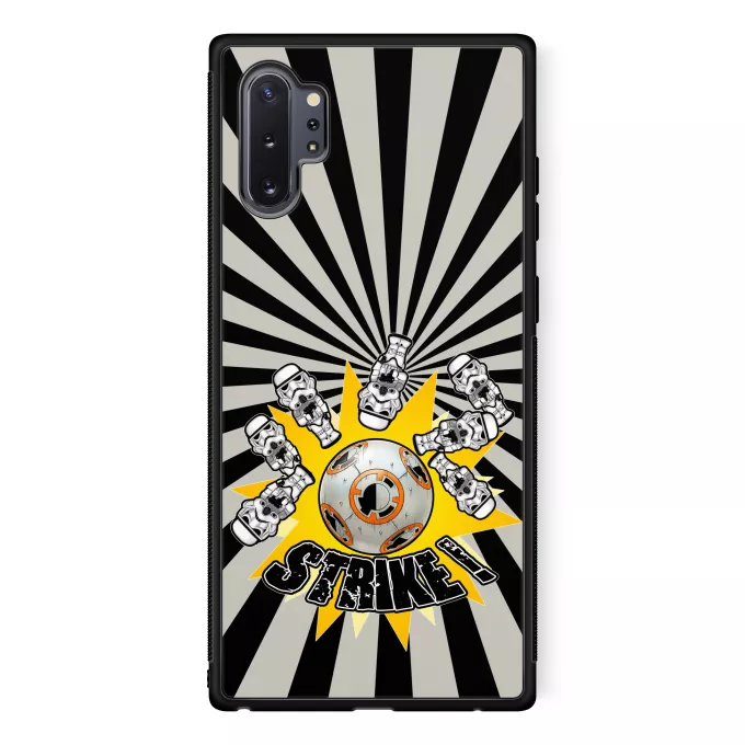 Funda para Samsung Galaxy Note 10+ Parodia Star Wars BB-8 y de los Stomtroopers
