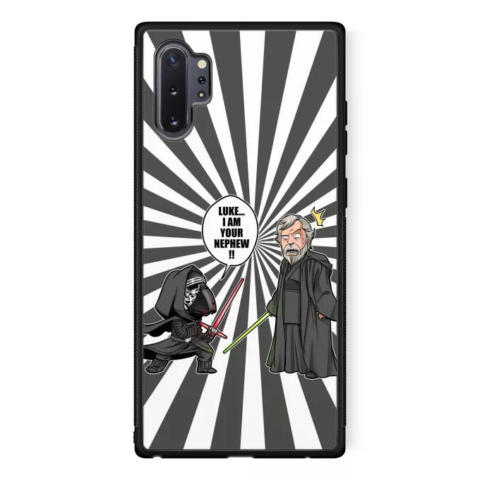 Samsung Galaxy Note 10+ Phone Case Parody of Star Wars Kylo Ren And Luke Skywalker