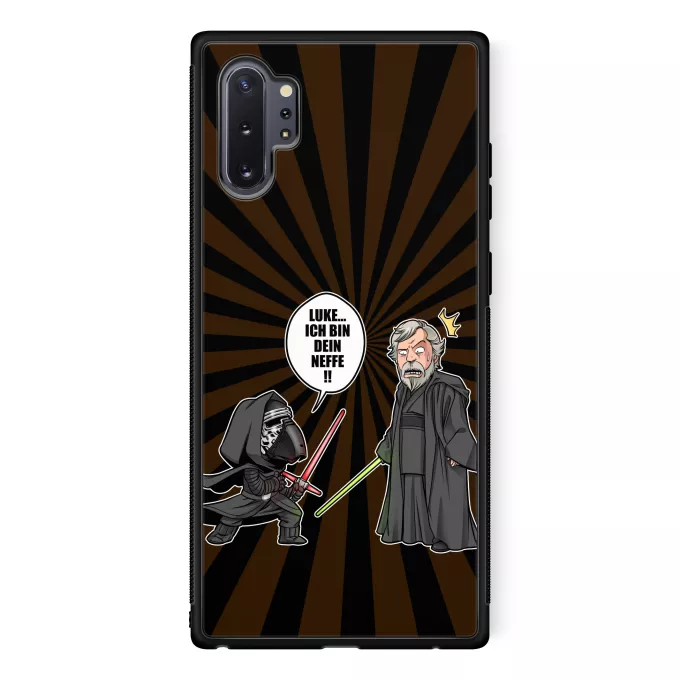 Samsung Galaxy Note 10+ Handyhülle Parodie auf Star Wars Kylo Ren und Luke Skywalker