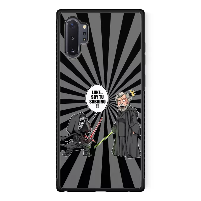 Funda para Samsung Galaxy Note 10+ Parodia Star Wars Luke Skywalker y Kylo Ren