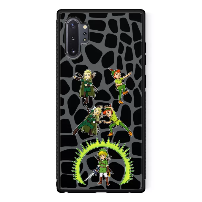 Estojo Samsung Galaxy Note 10+ Paródia Zelda Link e Legolas