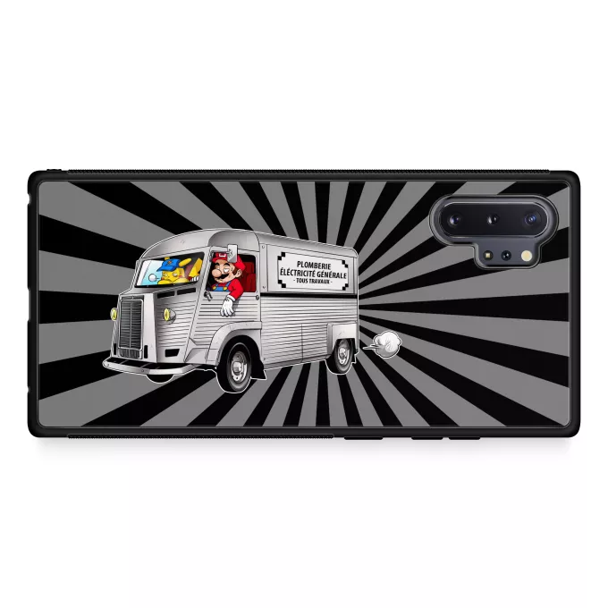 Coque pour téléphone portable Samsung Galaxy Note 10+ Parodie Pokémon Une reconversion réussie... :) - Pikachu, Mario