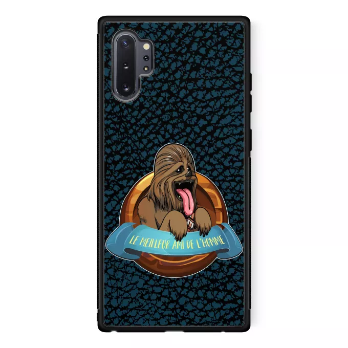 Coque pour téléphone portable Samsung Galaxy Note 10+ Parodie Star Wars Le Meilleur Ami de l'Homme... - Chewbacca