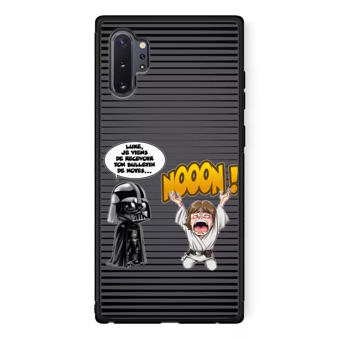 Coque pour téléphone portable Samsung Galaxy Note 10+ Parodie Star Wars Luke Life Episode I : Un père qui craint :) - Luke Skywalker, Dark Vador